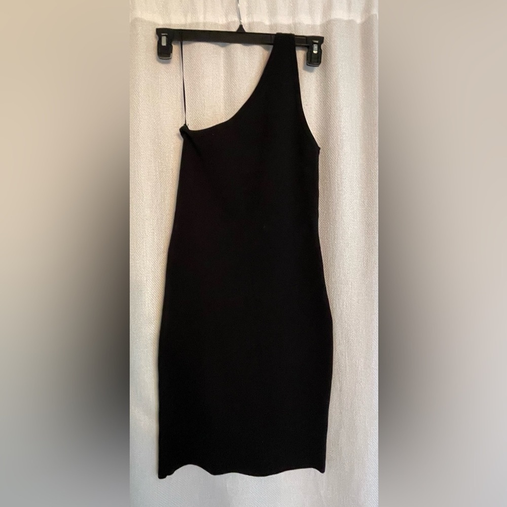 Sonia Rykiel H&M one shoulder dress rosette on shoulder - Picture 5 of 6